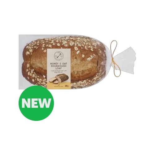 the bakery honey & oat sourdough loaf 400g