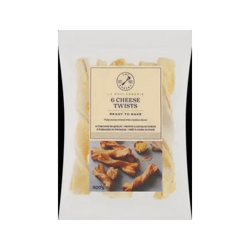 The Bakery La Boulangerie Frozen Cheddar Cheese Pastry Twists 600g