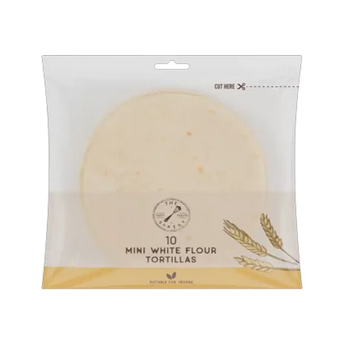 the bakery mini white flour tortillas 10 pack