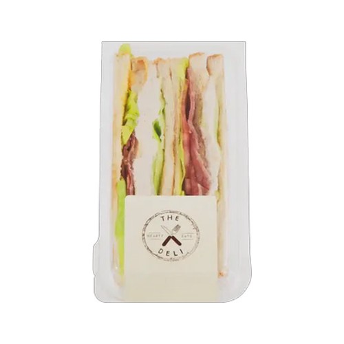 the deli white bread club sandwich