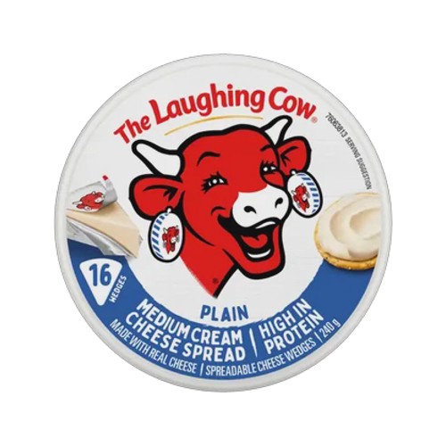 the laughing cow plain medium cream cheese spread wedges 240g