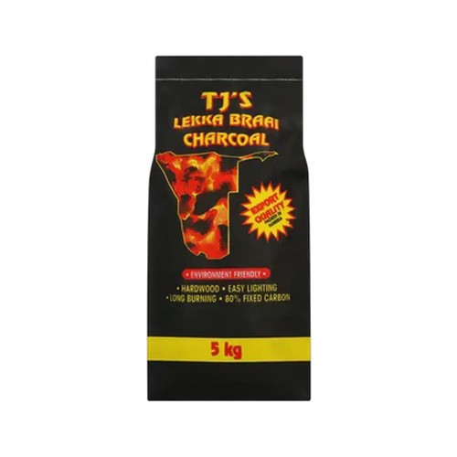 tjs lekka braai charcoal 5kg