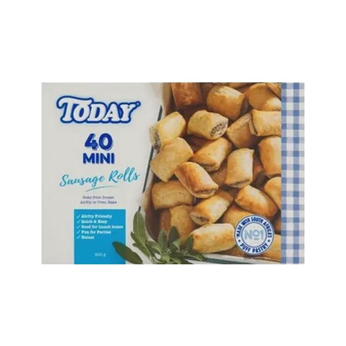 Today Frozen Mini Sausage Rolls 40 Pack