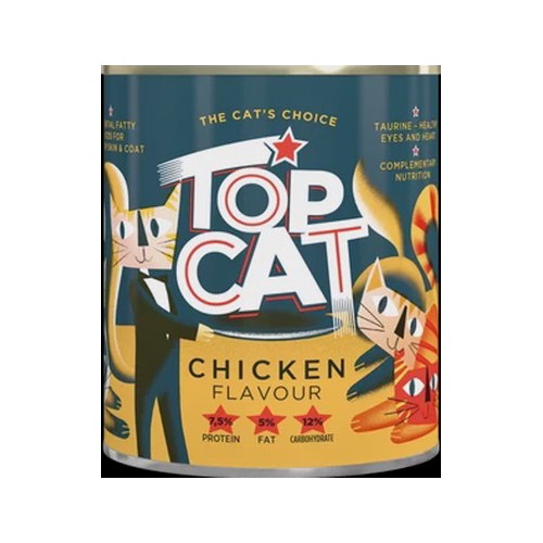 Top Cat Chicken Flavoured Cat Food Can 820g