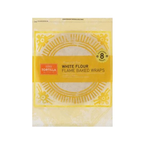 Tortilla Affair White Flour Flame Baked Wraps