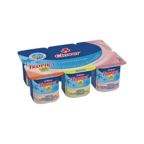 Tropika Limited Edition Assorted Flavoured Low Fat Yoghurt 6 x 100g