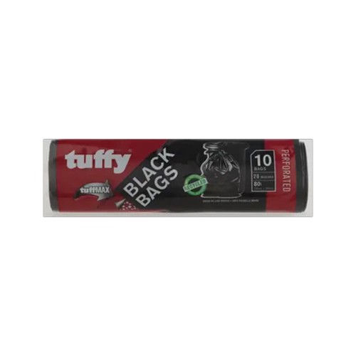 tuffy tuffmax black bags 10 x 80l