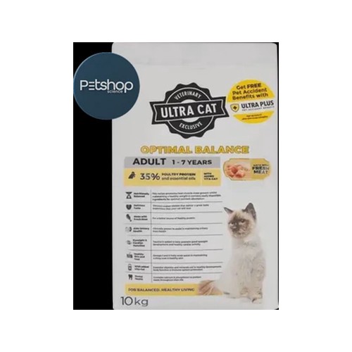 Ultra Cat Optimal Balance Chicken Adult Dry Cat Food 10kg