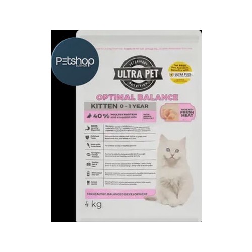 Ultra Pet Optimal Balance Kitten Dry Cat Food 4kg