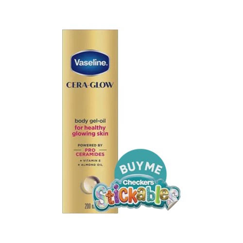 vaseline cera-glow body gel-oil 200ml