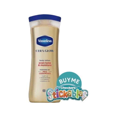 vaseline cera-glow even tone & moisture body lotion 400ml