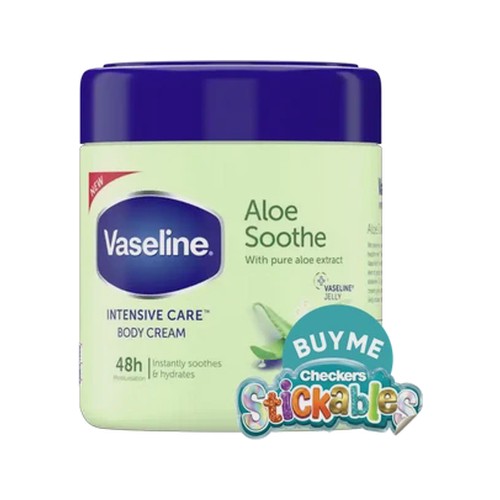 vaseline intensive care aloe soothe body cream 400ml