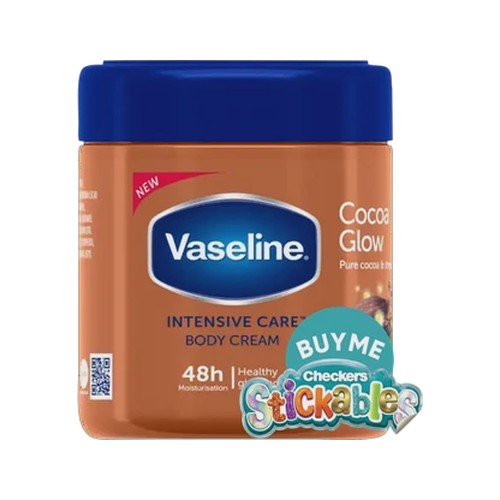 vaseline intensive care cocoa glow body cream 400ml