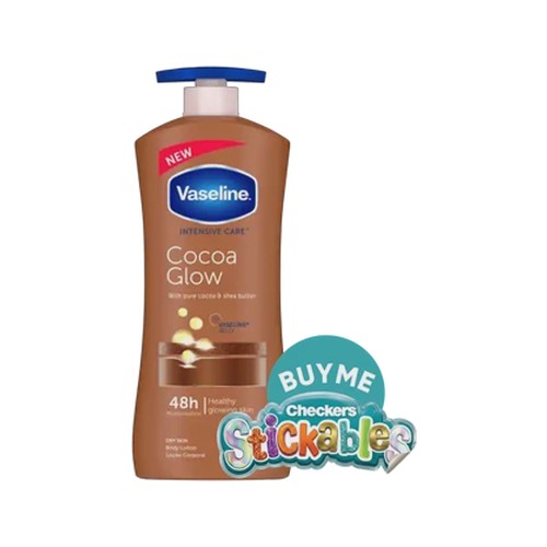 vaseline intensive care cocoa glow body lotion 625ml