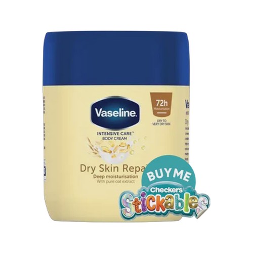 vaseline intensive care dry skin repair body cream 400ml