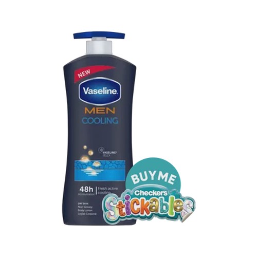 vaseline men cooling body lotion 625ml