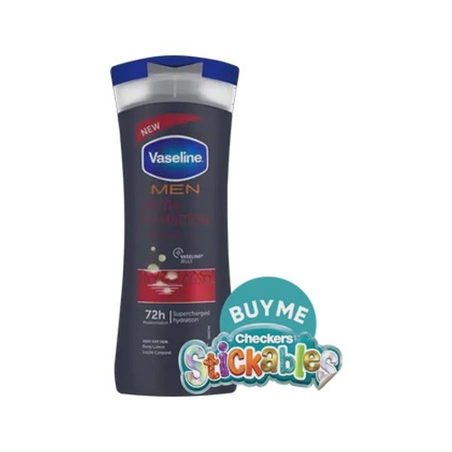 vaseline men extra hydration body lotion 400ml
