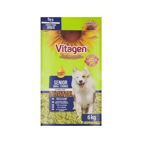 Vitagen All Small Chunks Senior Dog Food 6kg
