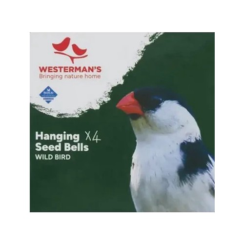 Westerman's Hanging Wild Bird Seed Bells 4 Pack