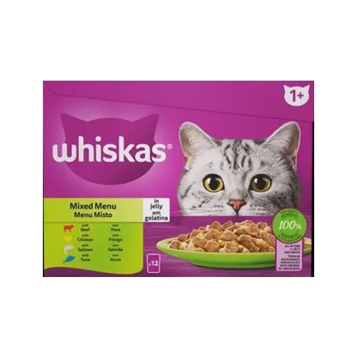 Whiskas Fish & Meat Flavoured Cat Food 12 x 85g