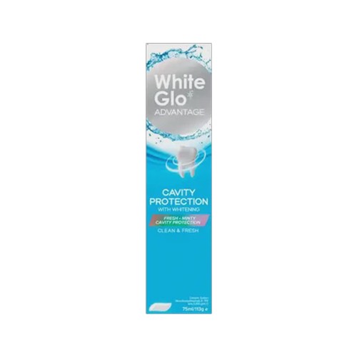 white glo advantage cavity protection toothpaste 75ml