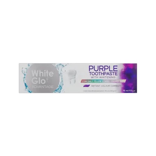 white glo advantage purple toothpaste with whitening 75ml