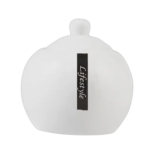 white lifestyle sugar pot