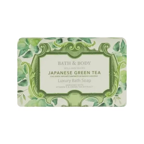 william dabs bath & body japanese green tea luxury bath soap 250g