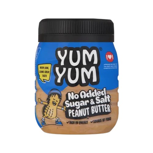 yum yum no added sugar & salt peanut butter 400g