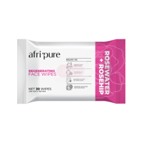 afri pure regenerating face wipes 30s