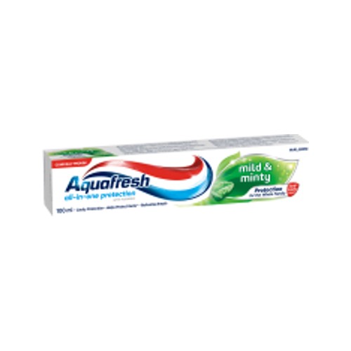 aquafresh all-in-one fluoride toothpaste mild & minty 100ml