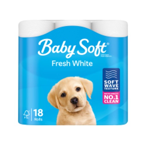 baby soft white toilet paper 2 ply 18 rolls