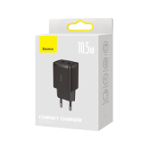 Baseus Compact Dual Port 10.5w Black