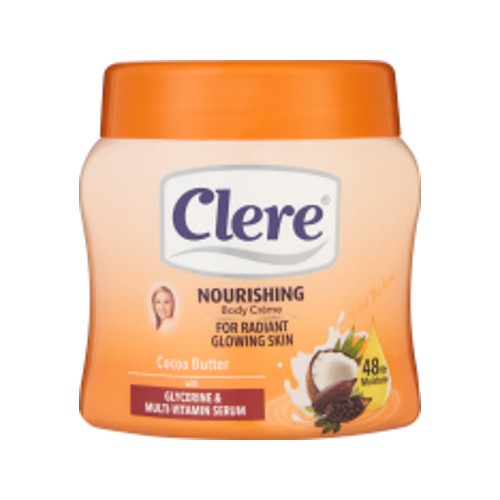 Clere 24 Hour Moisturising Body Creme Cocoa Butter 500ml