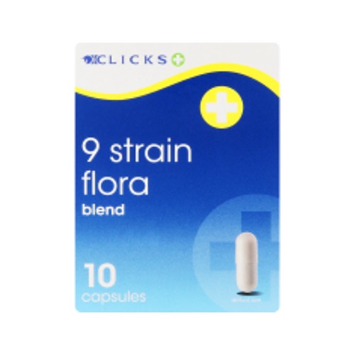 Clicks 9 Strain Flora Blend 10 Capsules