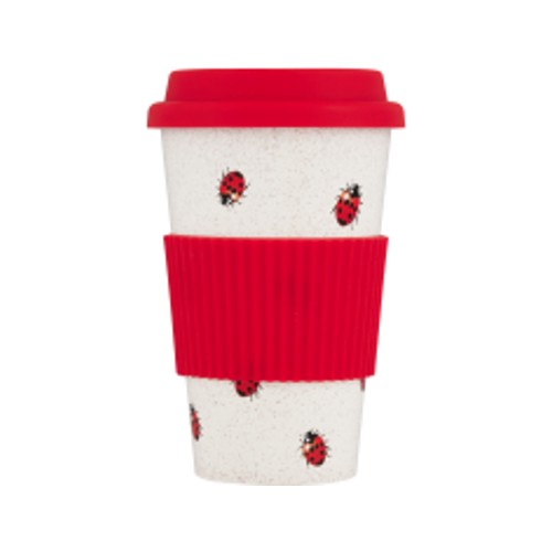 Clicks Bamboo Fibre Travel Mug Ladybird