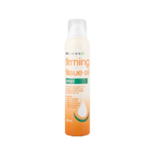 clicks firming tissue oil aerosol spray 150ml