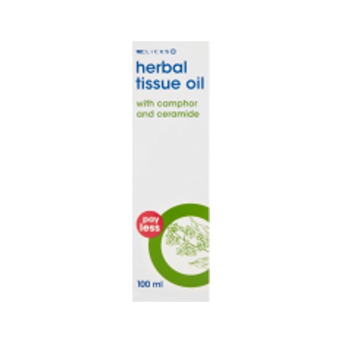 clicks payless tissue oil herbal 100ml