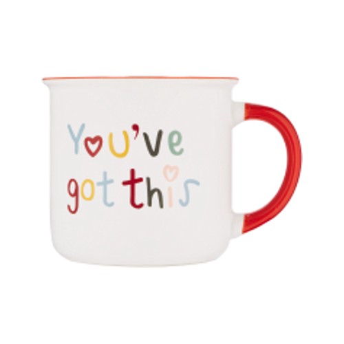 Clicks White & Red Motivation Mug Youve Got This 360ml