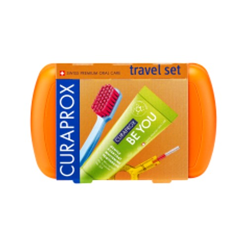 curaprox travel set orange