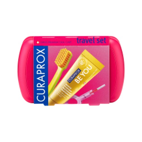 curaprox travel set red