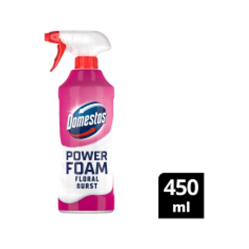 Domestos Power Foam Bathroom Cleaner Floral Burst 450ml