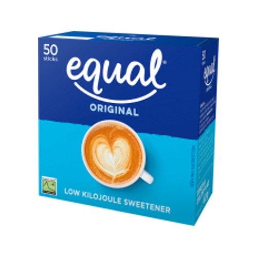 Equal Low Kilojoule Sweetener 50 Sticks 40g