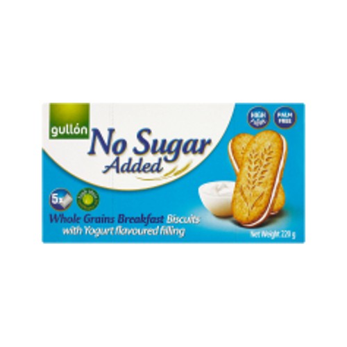 Gullon No Sugar Added Whole Grain Breakfast Biscuits Yoghurt 220g