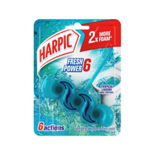 Harpic Fresh Power 6 Rim Block Turquiose 35g