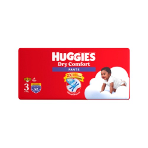huggies dry comfort pants jumbo pack size 3 52s