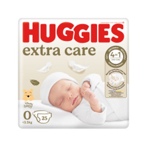 huggies extra care nappies size 0 25s