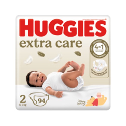 huggies extra care nappies size 2 jumbo 94s