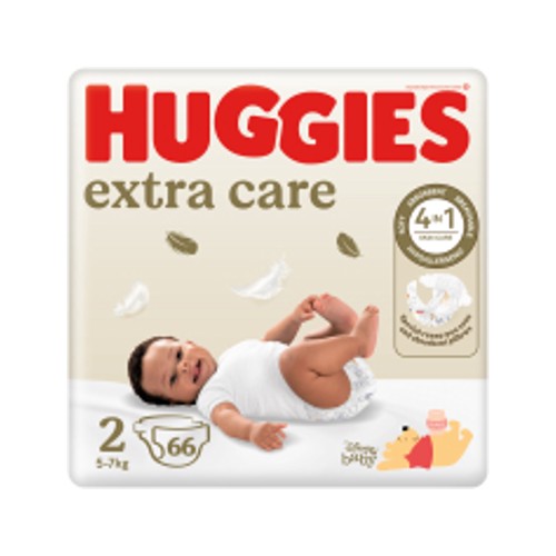 huggies new baby extra care size 2 66 nappies