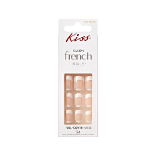 Kiss Salon Color Nails French Love Dust 24 Nails